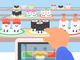 dinner sushi GIF by James Curran