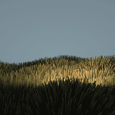 matthewfishel animation quiet grass glowing GIF