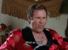 will ferrell what an idiot GIF