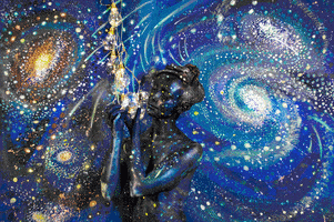 bellavolen art stars light spring GIF