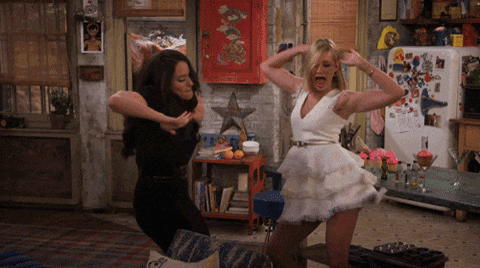 happy 2 broke girls GIF by CBS - happy 2 broke girls GIF by CBS