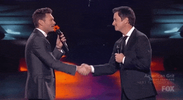 ryan seacrest handshake GIF by American Idol