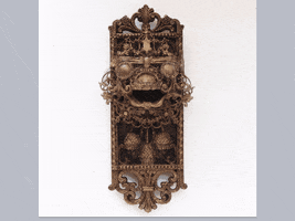 scottrolfe art face scary mask GIF