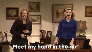 High Five Saturday Night Live GIF by Hillary Clinton