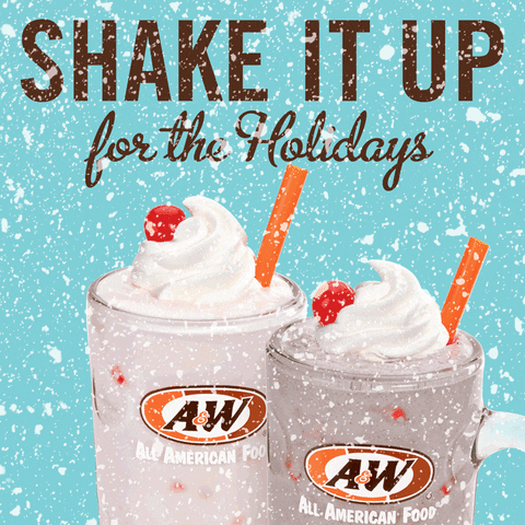 shake it up christmas GIF by A&W Restaurants