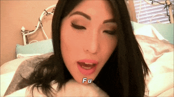 orlesian-regal reaction middle finger f u #julie van vu GIF