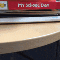 sethkelley books mess messy clutter GIF