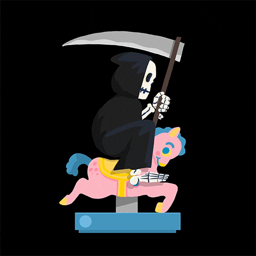 grim reaper waiting GIF by Dark Igloo