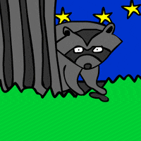 poop raccoon GIF by NeonMob