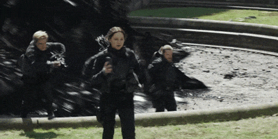the hunger games running GIF by The Hunger Games: Mockingjay Part 2