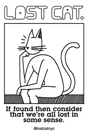Think The Thinker GIF by Lost Cat™