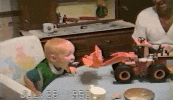 feeding toy truck GIF by AFV Babies