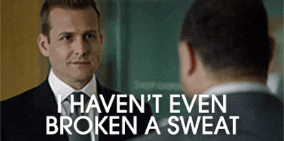 harvey specter sweat GIF by Suits
