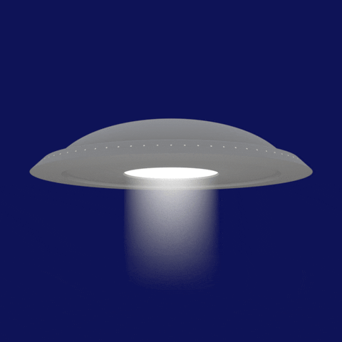 flying saucer ufo GIF by Joe Merrell