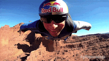 Happy Skydiving GIF by Red Bull
