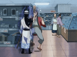 cecikoo anime angry shopping attack GIF