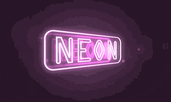 Neon Typography GIF by Iori Iwaki