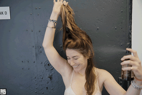Man Repeller hair tutorial man repeller beach waves GIF
