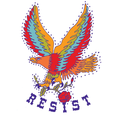 #Resist #America #Rainbow GIF by Ziggy Kelsman