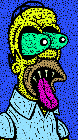 Homer Simpson Weed GIF by Dave Bell