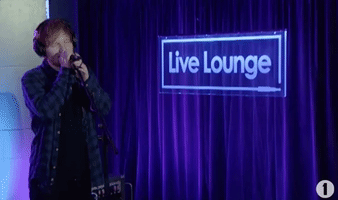 ed sheeran live lounge GIF by BBC Radio 1