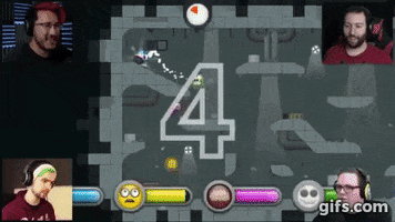 veronikarocha funny youtuber markiplier fell off of his chair GIF