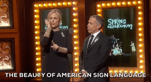 Sign Language GIF by Tony Awards - Find & Share on GIPHY
