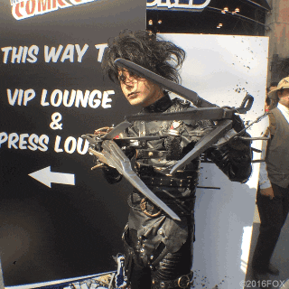 edward scissorhands cosplay GIF by 20th Century Fox Home Entertainment