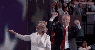 hillary clinton cheer GIF by Democratic National Convention