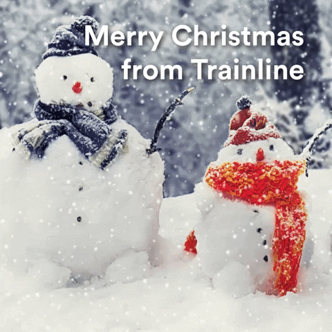 merry christmas GIF by trainline