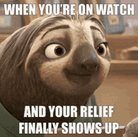 mightyteam cartoon watch army sloth GIF