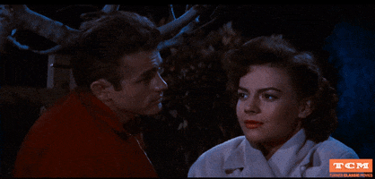 James Dean Kiss GIF by Turner Classic Movies