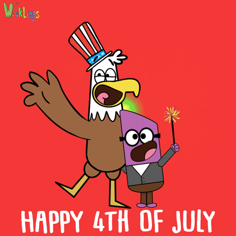WeeklingsCartoon cute cartoons 4th of july weeklings GIF