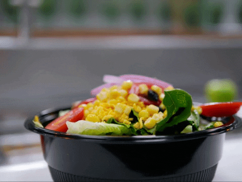 Salad with basil GIF