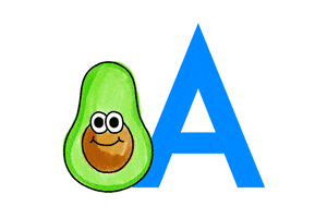Alphabet Avocado GIF by Salad for President