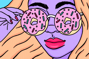 Sunglasses Donut GIF by Robin Eisenberg