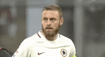 frustrated de rossi GIF by AS Roma