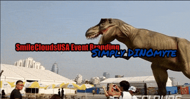 Dinosaur GIF by SmileCloudsUSA