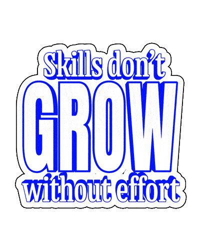 Goal I Work Hard Sticker by Paula Baines