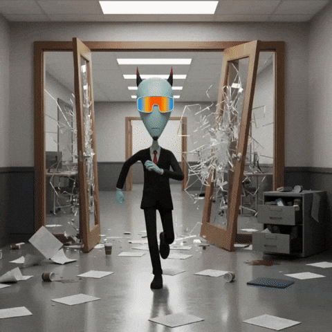 Mad Broken Glass GIF by Lonely Aliens