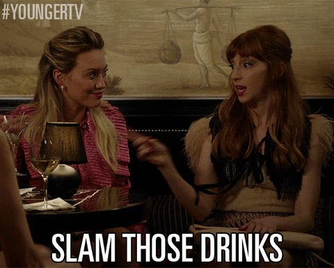Tv Land Drinking GIF by YoungerTV - Find & Share on GIPHY