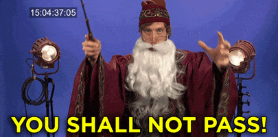 You Shall Not Pass Harry Potter GIF by Team Coco
