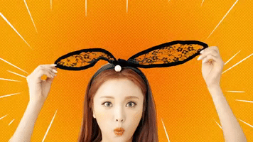 hong jin young bunny ears GIF