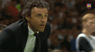 Excited Luis Enrique GIF by FC Barcelona