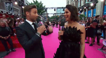 high five red carpet GIF by Much