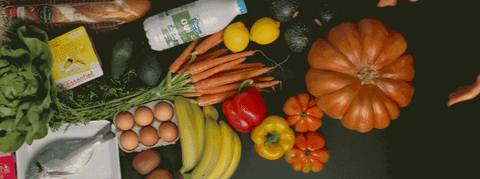 Intermarché shop healthy diner meal GIF