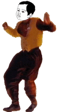 vivalababyhead dance dancing baby mc hammer Sticker