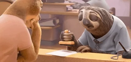 Sloth Dmv Gif
