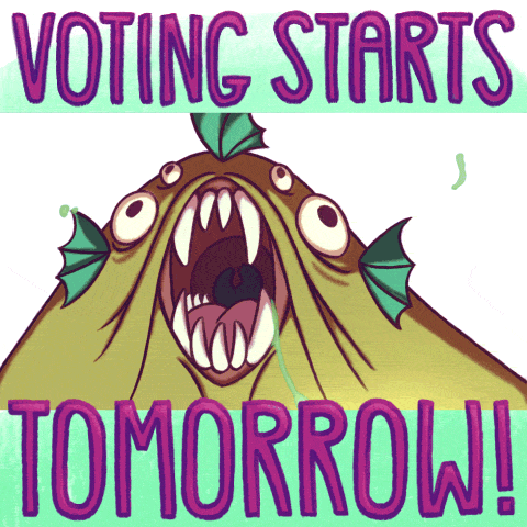 smoshmosh animation cartoon monster voting GIF