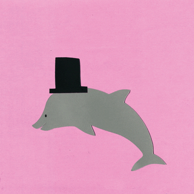 Cut Out Top Hat GIF by Philippa Rice